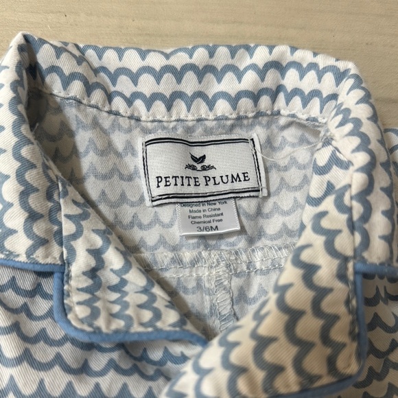 Petite Plume matching TWIN Blue and Pink Baby Outfit Set - Picture 5 of 9